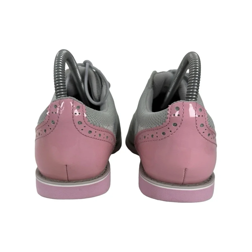 G/FORE Ghost Cap Toe Gallivanter Golf Shoes Gray Pink Oxford Camo Womens US 7.5